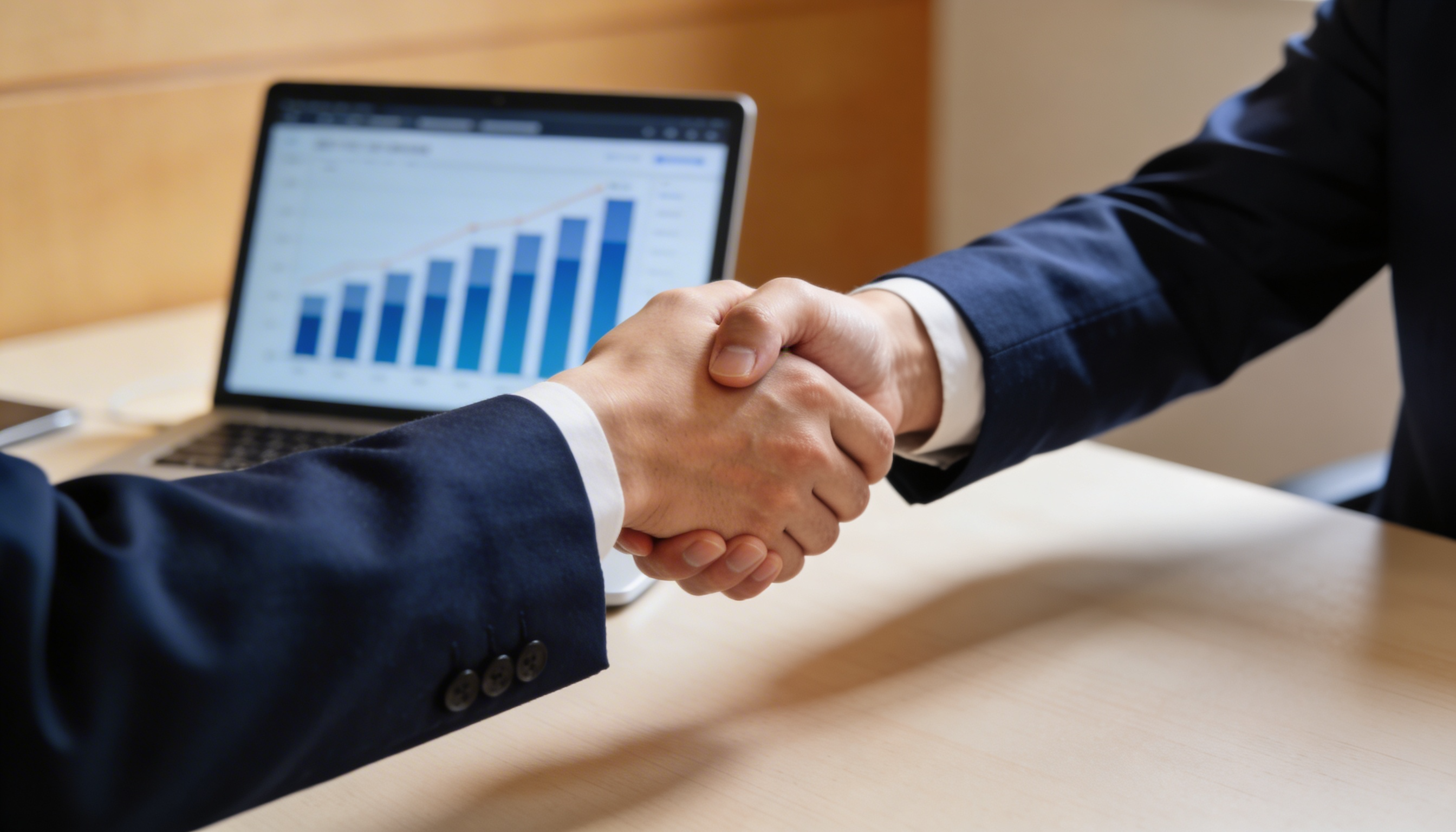 ビジネスパートナーとの握手